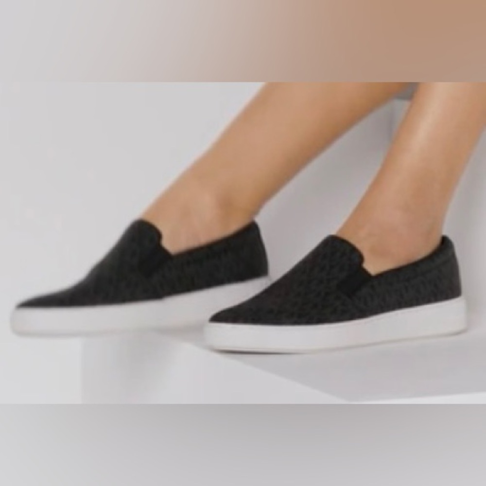 Michael Kors Women's Keaton Slip-On Logo Sneakers - Picture 6 of 7